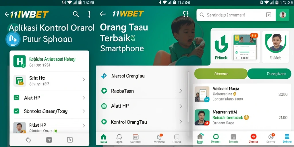 Tangkapan layar antarmuka 11WBET menampilkan fitur Kontrol Orang Tua yang sederhana dan informatif.