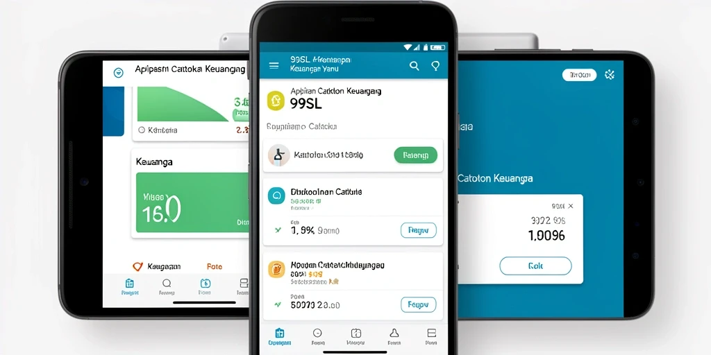 Antarmuka pengguna 99SL untuk catatan keuangan yang mudah dipahami.